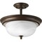 Progress Lighting Two-Light Dome Glass 13-1/4" Semi Flush Convertible P3927-20 - alternate 1